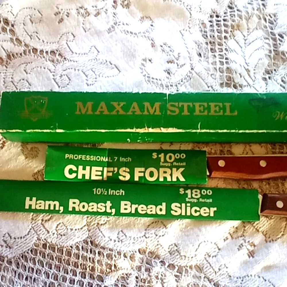 2 piece Maxam Steel cutlery set